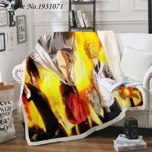 NEW ONE PUNCH MAN 3D Printed Fleece Blanket for Beds Thick Quilt Fashion Bedspread Sherpa Throw Blanket Adults Kids 02 2024 - buy cheap