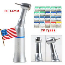 Dental Contra Angle Low Speed Handpiece E-type & 100* Diamond Burs High Speed 2024 - buy cheap