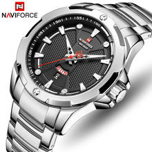 Men's Watches NAVIFORCE Luxury Brand Fashion Stainless Steel Men Military Sport Waterproof Quartz WristWatch Relogio Masculino 2024 - buy cheap