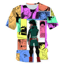 My Hero Academia T-shirt Mens Summer T shirts 3D Print OCHACO URARAKA Midoriya Izuku Bakugou Katsuki Todoroki Shouto Tee Tops 2024 - buy cheap