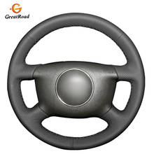 Hand-stitched Black PU Artificial Leather Car Steering Wheel Cover for Audi A4 1998 A6 1999-2004 A8 A8 L 1998-2001 Allroad 2001 2024 - buy cheap