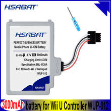 HSABAT WUP-012 WUP-010 3000mAh Battery for Nintendo for Wii U Controller WUP-012 WUP-010 Batteries 2024 - buy cheap