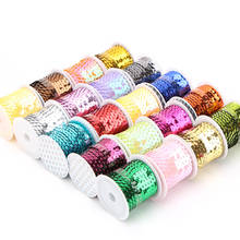 4.5m/lot Flat Sequin Trim Glitter Colorful Sequins DIY Crafts Supplies Home Decoration Apparel Sewing Materials 2024 - buy cheap