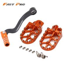 Motorcycle CNC Gear Shift Foot Lever Foot Pegs Rest Footrests Pedals Footpegs For KTM SX SXF XC XCW XCFW EXC MXC 125 150 250 450 2024 - buy cheap