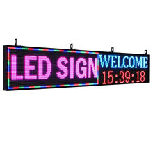 PH10 mm 77"x14" WiFi LED Sign Programmable LED Signs Full Color Scrolling Led Display High Brightness Indoor LED Display Board 2024 - buy cheap