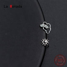 Женские асимметричные серьги-гвоздики La Monada, из серебра 925 пробы 2024 - купить недорого