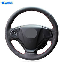 Customize DIY Micro Fiber Leather Car Steering Wheel Cover For Honda CR-V CRV 2012 2013 2014 2015 2016 Car Interior 2024 - buy cheap