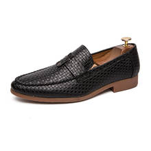 QUAOAR-zapatos informales de cuero para hombre, mocasines de marca de lujo para conducir, de diseñador, talla grande 47 2024 - compra barato
