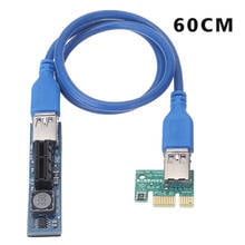 Cabo de extensão usb 3.0 pci-e 1x, cabo de extensão interface de placa de rede pci express, placa adaptadora pci-e durável 2024 - compre barato