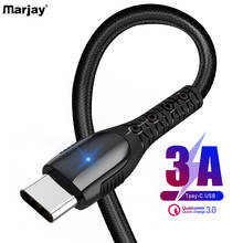 Marjay Type C Fast Charging Cable for Samsung S10 S9 S8 Fast Charger USB-C Cable for Xiaomi Redmi Wire Data Cord for Huawei P30 2024 - buy cheap