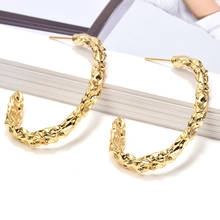 Wholesale New Fashion Simple Gold Metal Drop Earrings Bijoux High-Quality Pendientes Jewelry Accessories For Women 2024 - buy cheap