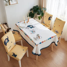 Скандинавская скатерть для гостиной, ткань из хлопка и льна, скатерть для журнального столика, водонепроницаемый стол, скатерть и чехол для стула 2024 - купить недорого