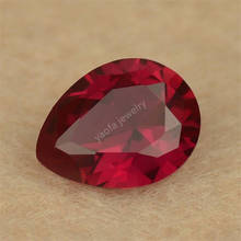 Miçangas sintéticas para joias, venda 5a 2x3 ~ 13x18mm 8 #, pedras preciosas profundas vermelhas sintéticas 2024 - compre barato