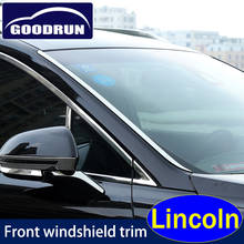 Front windshield strip for Lincoln CONTINENTAL MKX NAUTILUS head decoration refit exterior trim car sticker 2024 - buy cheap