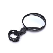 Universal 360 girar bicicleta ciclismo guiador espelho retrovisor preto acessórios da bicicleta
