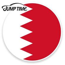 Etiqueta engomada del vinilo de la bandera de Bahréin del salto tiempo para el equipaje del coche del ordenador portátil etiqueta engomada del viaje parabrisas trasero accesorios impermeables del coche 2024 - compra barato