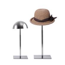 Полка для шляпы из нержавеющей стали, демонстрационная стойка для детской шляпы, стойка для магазина одежды, витрины для шляп, реквизит для шляп 2024 - купить недорого