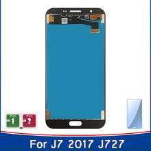 5,5 ''AMOLED дисплей для SAMSUNG GALAXY J7 2017 J727A J727P J727V J727 LCD сенсорный экран Регулируемая яркость части 2024 - купить недорого
