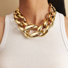Чокер IngeSight.Z женский из толстого пластика, массивное ожерелье до ключиц в стиле K-POP, хип-хоп, массивное Ювелирное Украшение в стиле панк 2024 - купить недорого