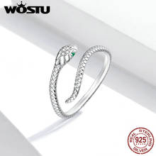 Anel wostu prata esterlina 925 genuína, anel para mulheres joia de marca original de aniversário fir666 2024 - compre barato