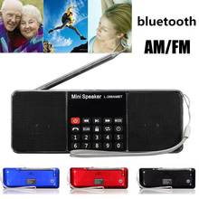 Мини FM радио динамик светодиодный беспроводной bluetooth FM/AM радио стерео динамик MP3 музыкальный плеер Micro для SD USB двойной громкий динамик 2024 - купить недорого