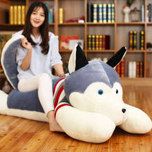 Dorimytrader jumbo felpa anime perro husky juguete gigantes rellenos animales suaves almohada muñeca regalos para niños 4 tamaños DY60301 2024 - compra barato