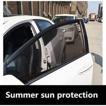 2Pcs Car Sun Shade UV Protection Car Curtain Window Sunshade Side PVC Sun Visor Summer Anti-UV Sun Block Film 2024 - buy cheap
