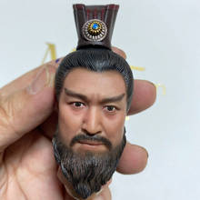 1/6 antigo rei sol quan cabeça esculpir imperador chinês macho cabeça escultura caber 12 12 action figura de ação corpo soldado brinquedos 2024 - compre barato