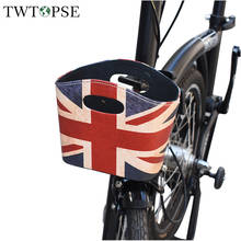 TWTOPSE-bolsa para bicicleta plegable Brompton, cesta en U, bandera británica, piezas de accesorios 2024 - compra barato