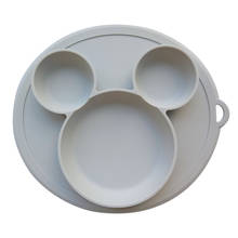 Children's Silicone Sucker Bowl  Baby Plate Feeding Dish BPA Free 2024 - buy cheap