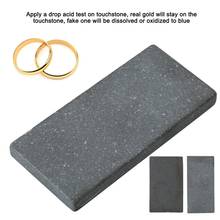1Pc Jewelry Gold Testing Touchstone Silver Platinum Gold Detecting Stone Jewelry Earring Ring Making Tool Accessory for Jeweler 2024 - buy cheap