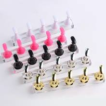 4 Colors Magnetic Nail Holder Practice Display Stand Acrylic Crystal Showing Shelf Nail Art Tool Nail Polish Display Stand 2024 - buy cheap