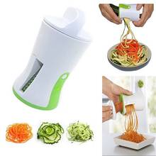 1 pc espiral funil ralador vegetal abs aço inoxidável cenoura pepino slicer cortador de lâmina espiral vegetal chopper 2024 - compre barato