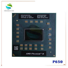Procesador de cpu para ordenador portátil AMD Phenom P650 HMP650SGR23GM P650 CPU de doble núcleo 2,60 GHz 2MB L2 Cache Socket S1 (S1g4) PGA638 2024 - compra barato