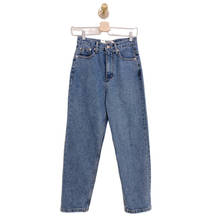 Calça jeans feminina de cintura alta com bolsos irregular, moda coreana, tecido de jeans, moda urbana, verão 2021 2024 - compre barato