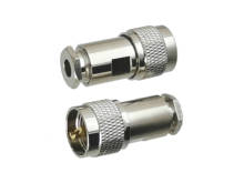 Braçadeira conector macho uhf pl260, conector de plugue rg8x segundo lmr240 cabo coaxial rf latão em linha reta novo com 10 peças 2024 - compre barato