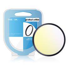 RISE(UK) 49/52/55/58/62/67/72/77mm Ultra Slim frame Adjustable Gradual Yellow Color Filter with box For DSLR SLR Camera Lens 2024 - buy cheap