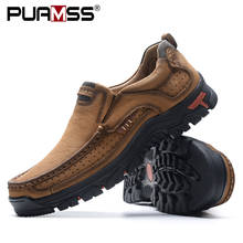 2019 New Men Shoes Genuine Leather Men Flats Loafers High Quality Outdoor Men Sneakers Male Casual Shoes Plus Size 48 2024 - buy cheap