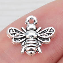 100 x Insects Bumble Bee Honeybee Charms Pendants Beads for DIY Bracelets Jewelry Making Findings 13x11mm 2024 - buy cheap