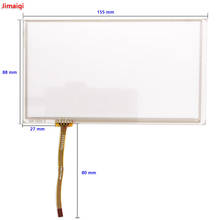Новый 6,2 ''дюйма ZCR-2534-3 FPC-1138 и 4-мя линиями сопротивления сенсорный экран панель 155 мм * 88 мм радио TouchSensor Замена 2024 - купить недорого