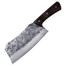 New Handmade Forged Kitchen Knife Steel Forged Hammer Stripe Chinese Knife Meat Cleaver Vegetable Chopper Knife Kitchen Cutter 2024 - buy cheap