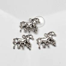 4pcs Charms horse union 28*23mm Antique Tibetan Silver Pendant Finding Accessories DIY Vintage bracelet Necklace Handmade 2024 - buy cheap