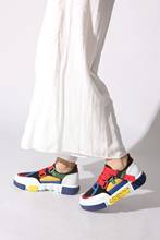 Women's Yellow Sneaker Women 'S Sports Shoes 2021 Inclined Fashion Sandals Shoes 2024 - buy cheap