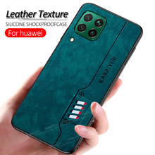 For huawei p40 lite case luxury Leather cover cases For huawei p40 pro p20 p30 light p 20 30 40 silicone soft bumper phone coque 2024 - купить недорого