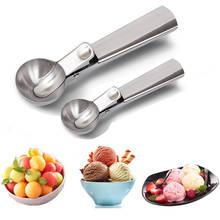 Cucharas de helado de acero inoxidable, cuchara para hacer helados, bolas de carne y patatas, sandía, herramientas de cocina 2024 - compra barato