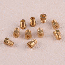 LETAOSK 10pcs Gold Main Jets Nozzle Set 5mm 75-98 Fit for Dellorto Carburetor Garden Parts Tool 2024 - buy cheap