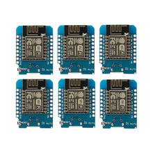 6PCS ESP8266 ESP-12 Wemos D1 Mini WiFi Development Board Micro USB 3.3V Based On ESP-8266 With Pin ESP12 WeMos D1 Mini Module 2024 - buy cheap