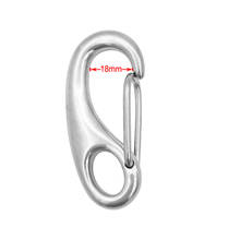 4 Pieces Spring Snap Hook 2 inch 50mm, Boat Anchor Rigging Clips Stainless Steel 316 for Boats, Ship, Yacht, Sail (Silver) 2024 - buy cheap