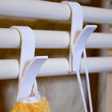 1PC Kitchen Bathroom Hanger Clips Storage Racks White Clear Hanger Heated Towel Radiator Rail Clothes Scarf Hanger Hooks Holder 2024 - buy cheap