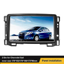 Ajuste para Chevrolet Sail ABS Car Radio Fascia DVD estéreo marco de montaje de Panel de tablero, Kit de embellecedor de bisel 2024 - compra barato